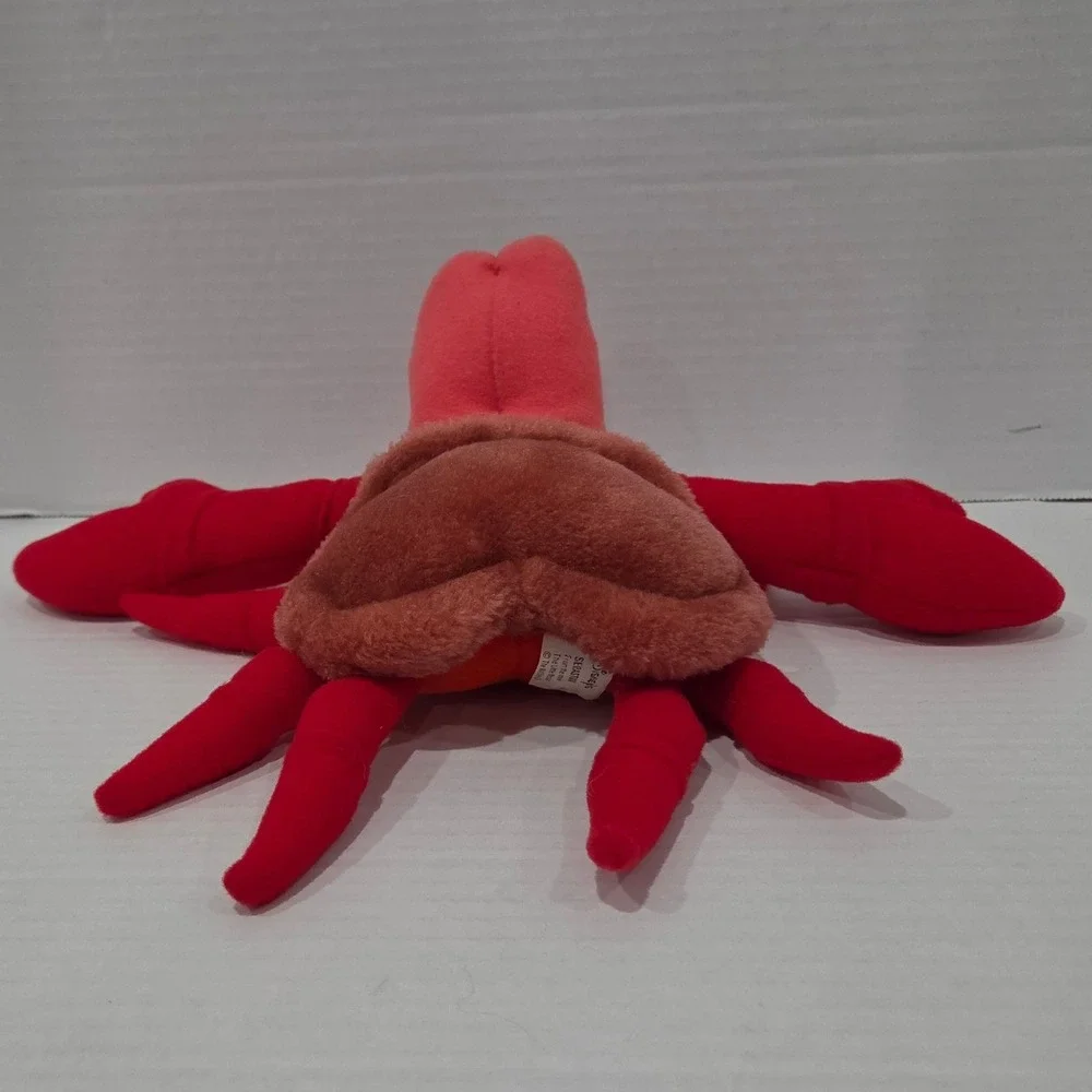 Disney The Little Mermaid Sebastian Crab Plush Vintage Red Stuffed Animal Toy
